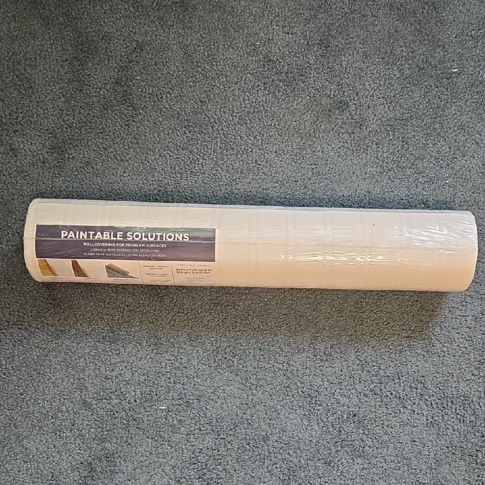 NEW Paintable Solutions Beadboard Wallpaper Roll